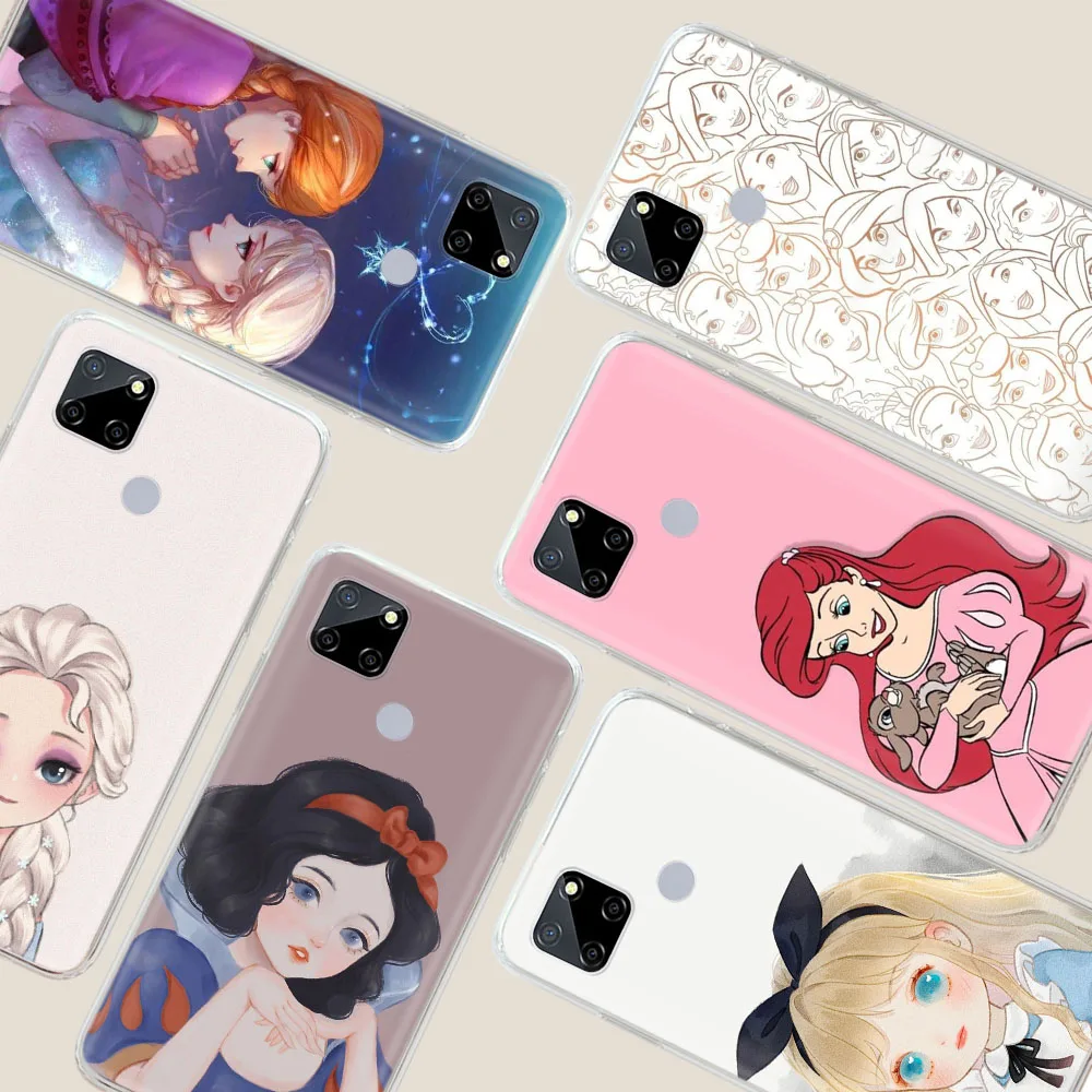 Disney Girl Transparent Phone Case for LG VELVET G8 ThinQ G8X K62 K42 K61 K52 K92 Q61 Q60 Q52 V40 V50 V60 THINQ5 Protected Cover