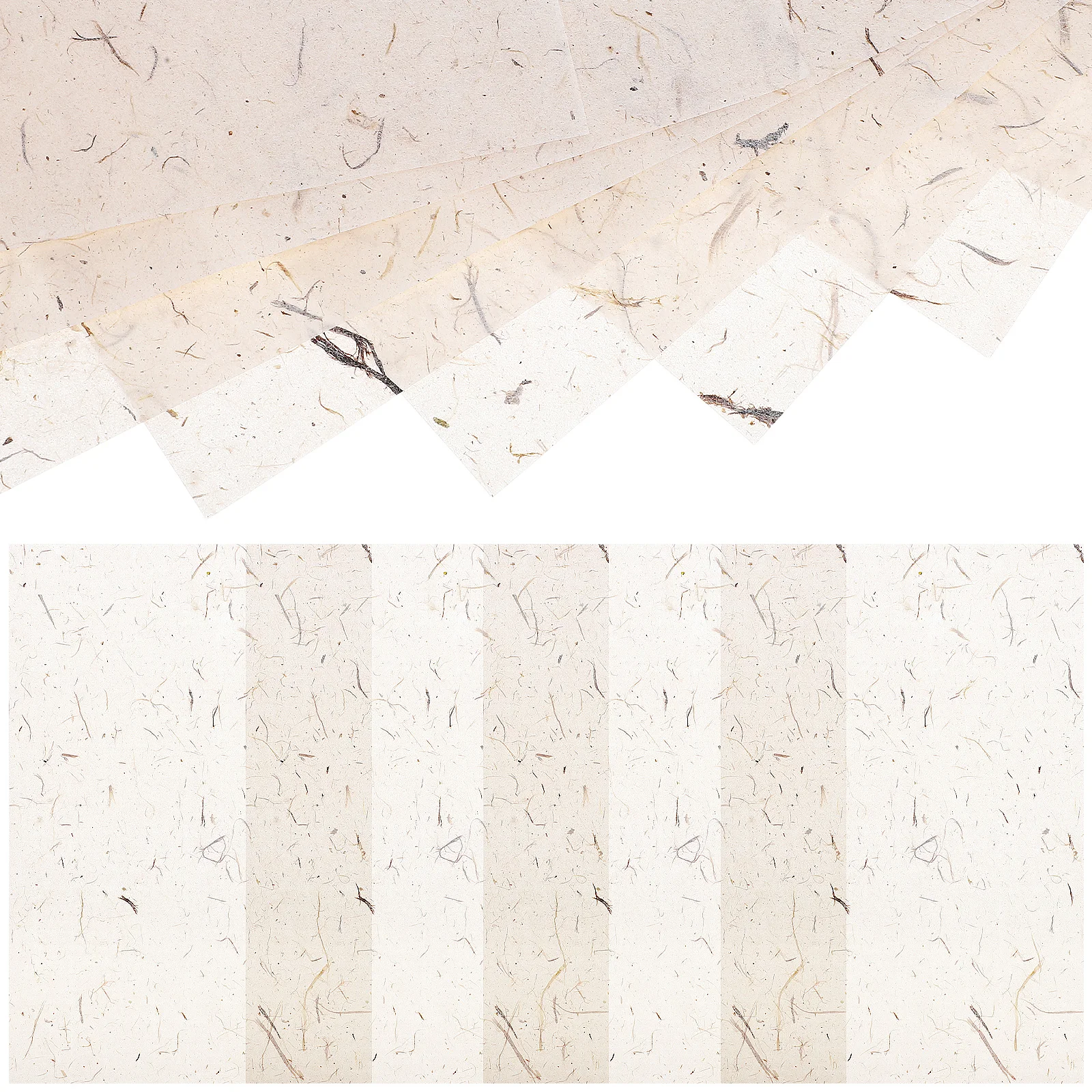 

60pcs Calligraphy Painting Sheets Natural Handmade Craft Paper For Drawing Writing Art Projects Scrapbooking Supplies