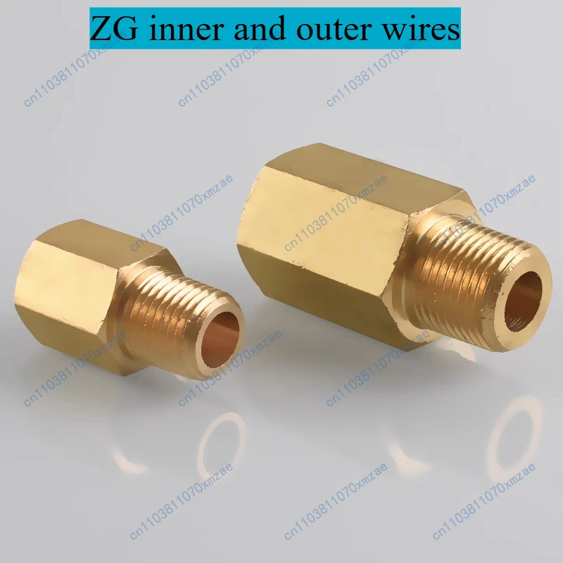 

10 шт. латунная резьба ZG 1/4 "папа" на 3/8 "мама адаптер ZG1/4 «папа» на 3/8 "мама разъем манометра