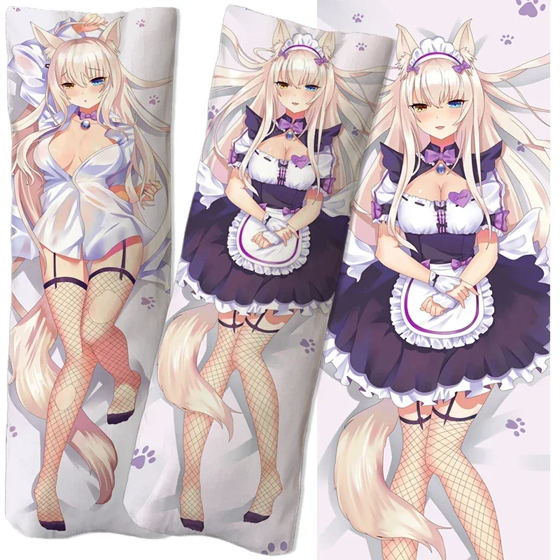 Anime NEKOPARA Dakimakura Pillowcase Cushion Cover  Hugging Body Pillow Case Game Otaku Pillow Cover Home Decoration