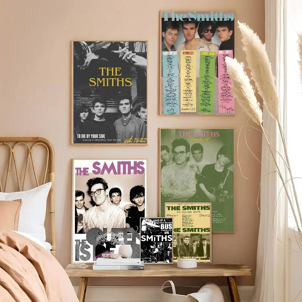 British Rock Band The Smiths Good Quality Prints and Posters Waterproof Paper Sticker Coffee House Bar Posters Wall Stickers