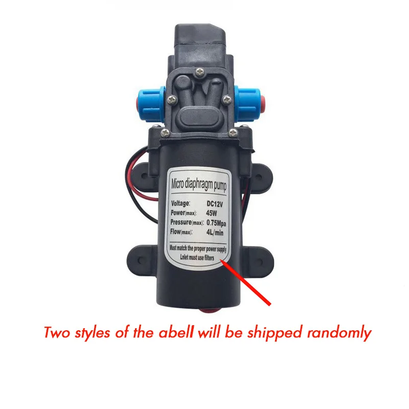 45W Self Priming Sprayer Pump with Pressure Switch 12V 24V DC Diaphragm Water Pump for RV Camper Marine Boat Lawn реле давления