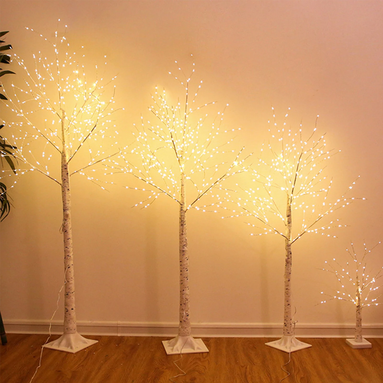 

Fake Artificial Birch Tree for Home, Warm, Indoor, Wedding, Festival, Party, Christmas Decorations, 240-400 Lights