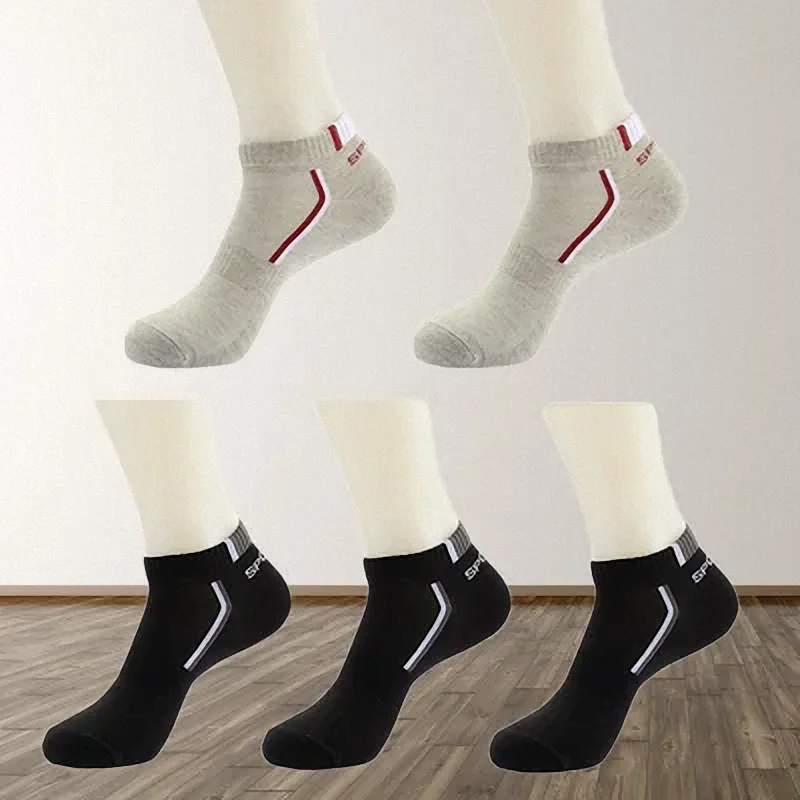 5/10 Pairs Cotton Man Short Ankle Socks Fashion Breathable Boat Socks Comfortable Casual Socks Male Womens Low Cut Sports Socks