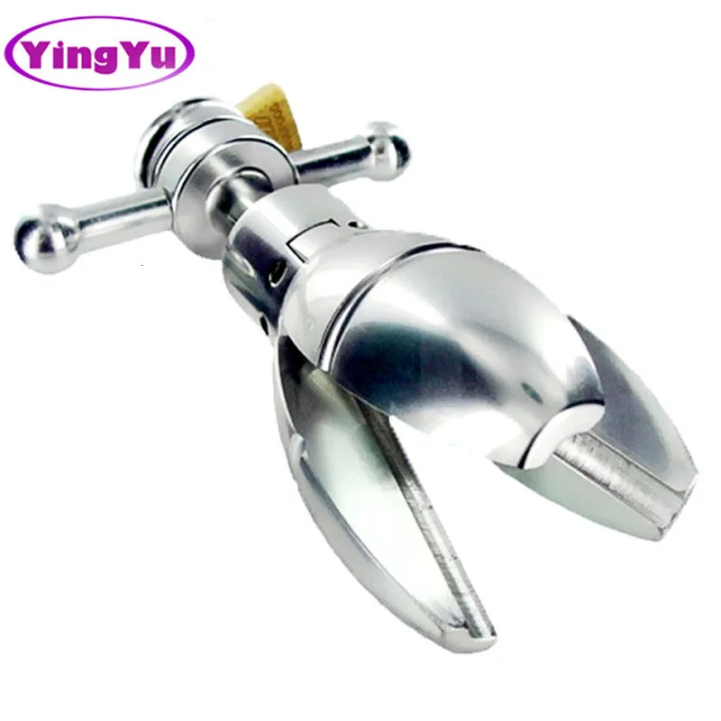 Anal Stretching open tool Adult SEX Toy Stainless Steel Anal Plug With Lock Expanding Ass Appliance Sex Toy Drop shipping