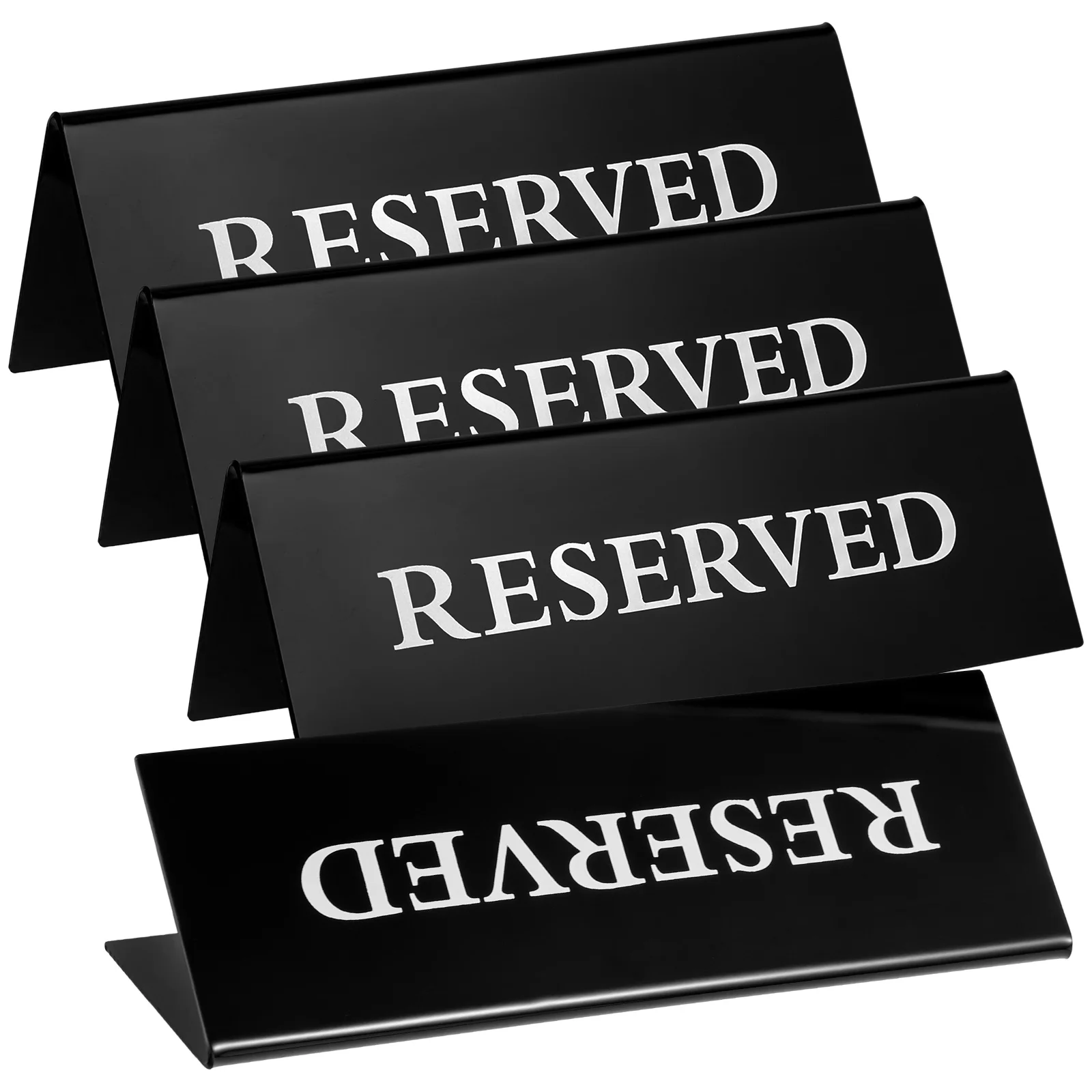 

4pcs Reserved Signs Table Card Sign Hotel Restaurant Reserved Table Place Signs Reminder Sign Wedding Birthday Party Seat Decor