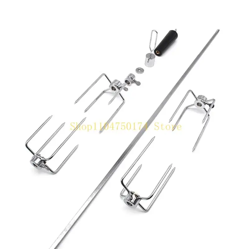 Stable Rotisserie Accessory Suitable Various Gas Grills High Heat Resistance Prevents Warping Effortlessly Setups top sale