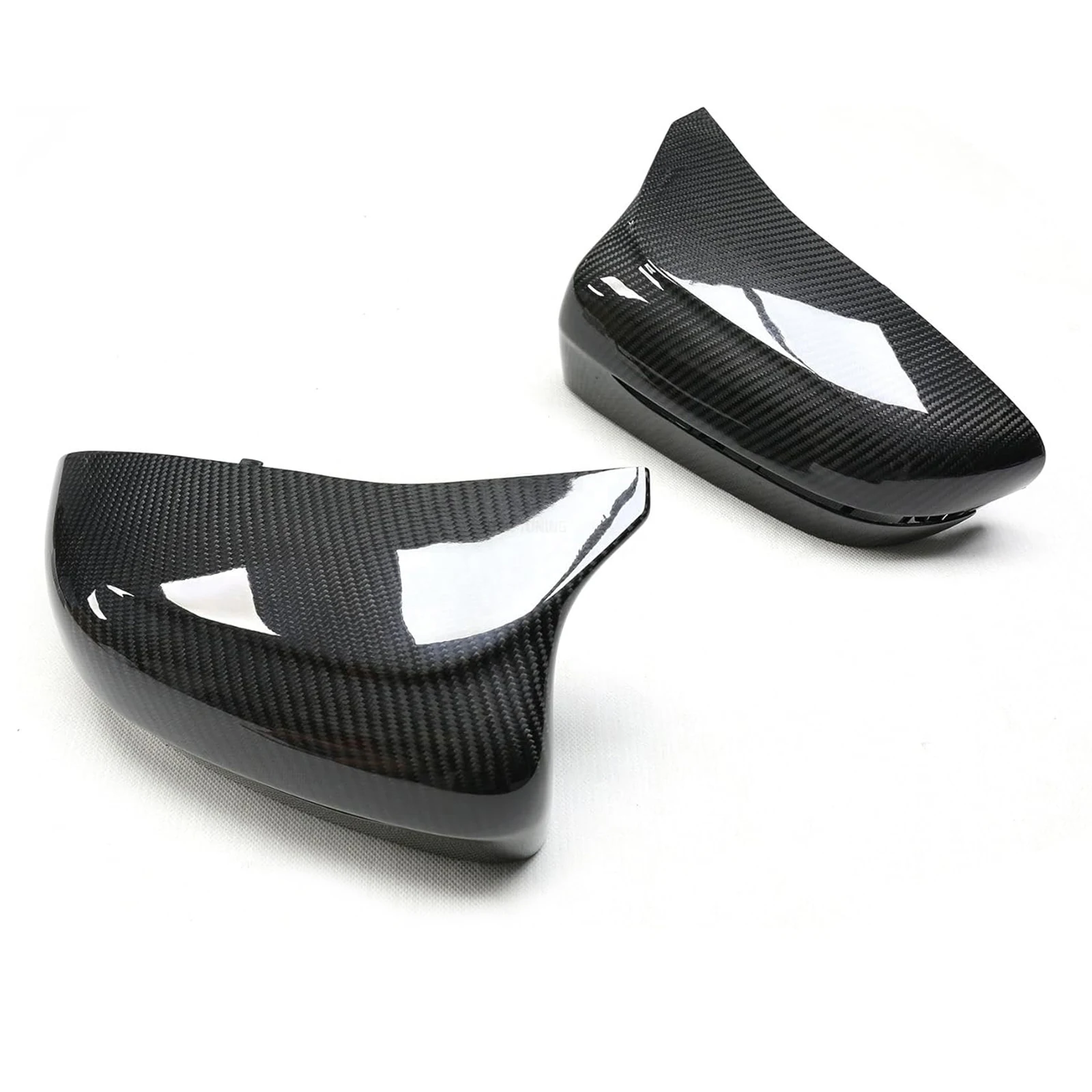 Carbon Fiber Side View Mirror Cover Caps Compatible for BMW F90 M5 F91 F92 M8 2018-2022 Side Stick on Mirror Caps