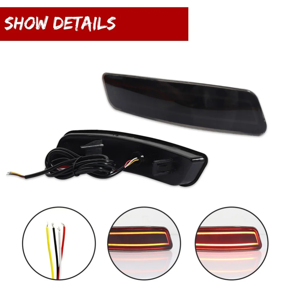 Red LED Rear Bumper Reflector Tail/Brake Lights Rear Fog Lights Turn Signal Lights For Lexus GS F 450h 350 200t & ES 350 300h