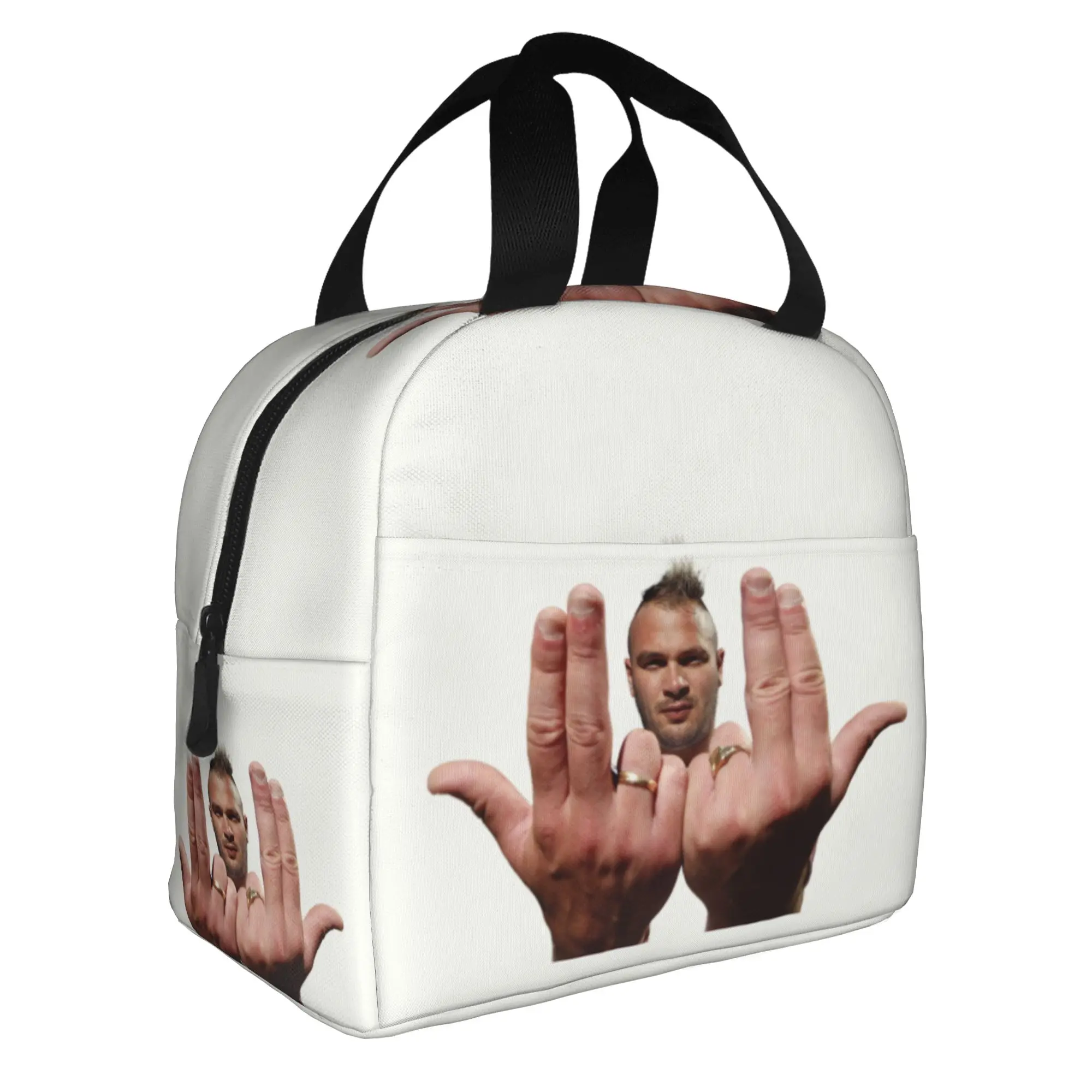 French Rapper Jul Insulated Lunch Tote Bag for Women  Resuable Thermal Cooler Bento Box Outdoor Camping Travel