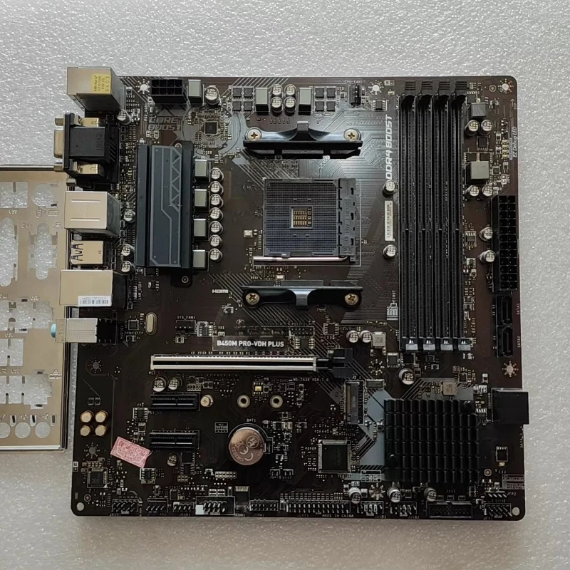 Used B450M PRO-VDH PLUS Motherboard AM4 Socket 4 DDR4 Slots Support AMD Ryzen Desktop Mainboard for MSI