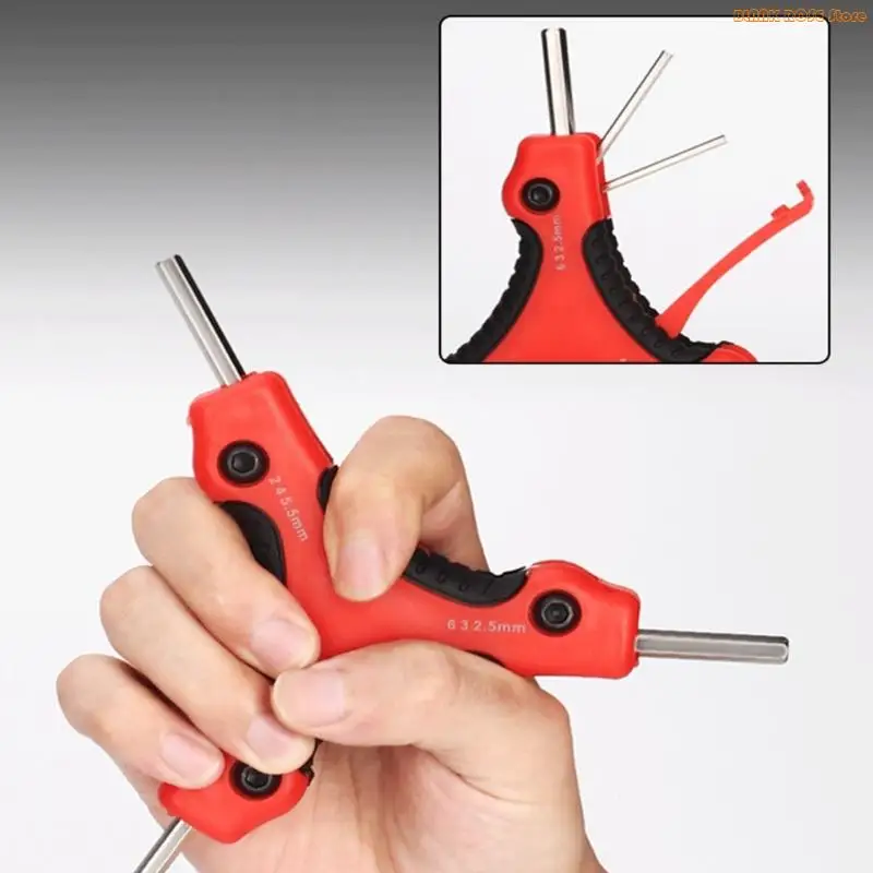 K1AE Multifunctional Tool Triple Head Space Saving Design Heavy Duty Carbon Steel