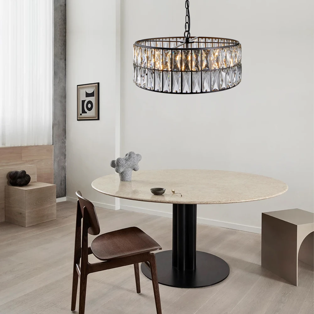 Luxury Pendant Light Crystal LED Chandelier Nordic Home Decor Ceiling Lamp Modern Kitchen Island Dining Living Room Fixture Lum