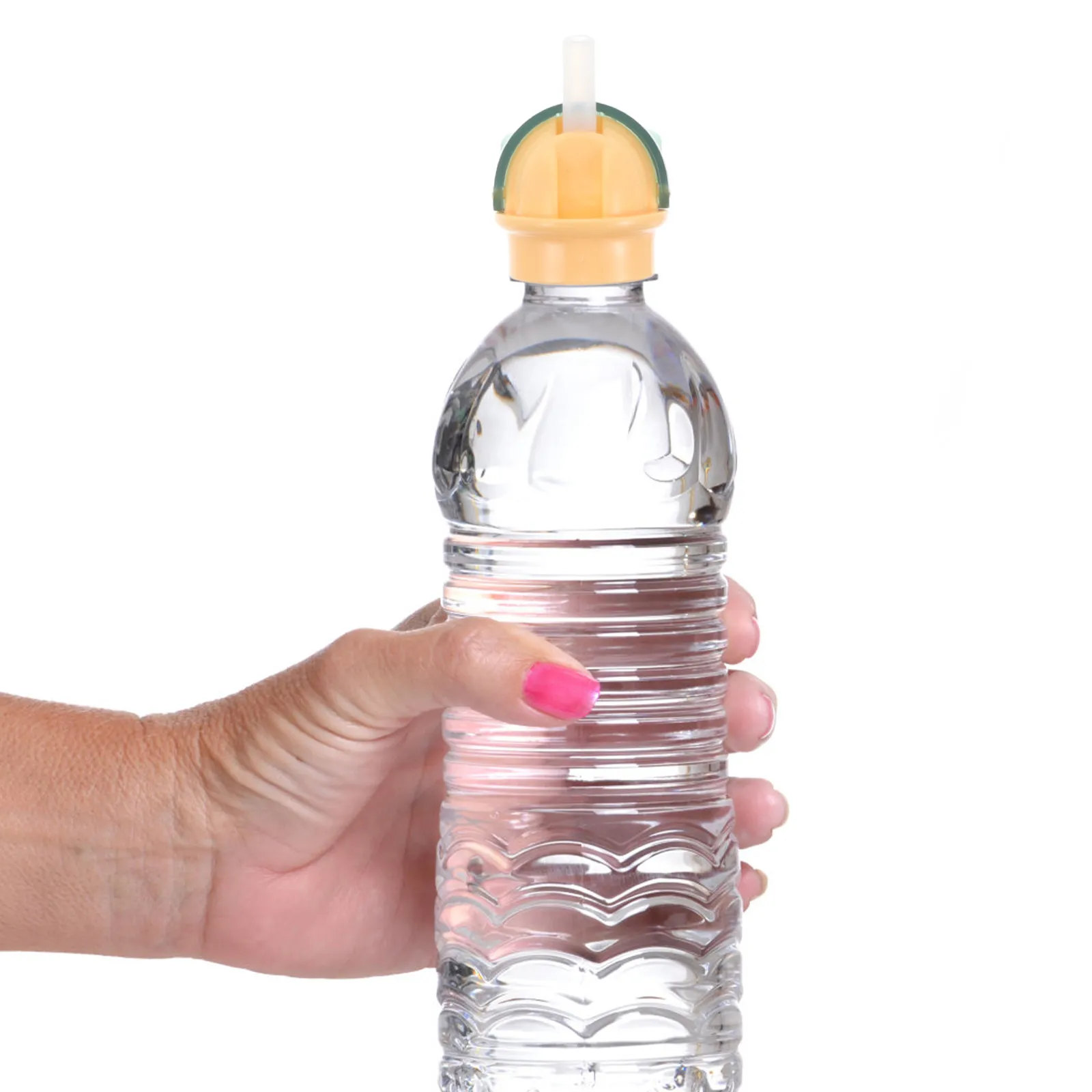 Toddler Water Bottle Straw Lid Reusable Spillproof Anti-Choking Travel-Friendly Convenient Bottle Adapter for -The-Go