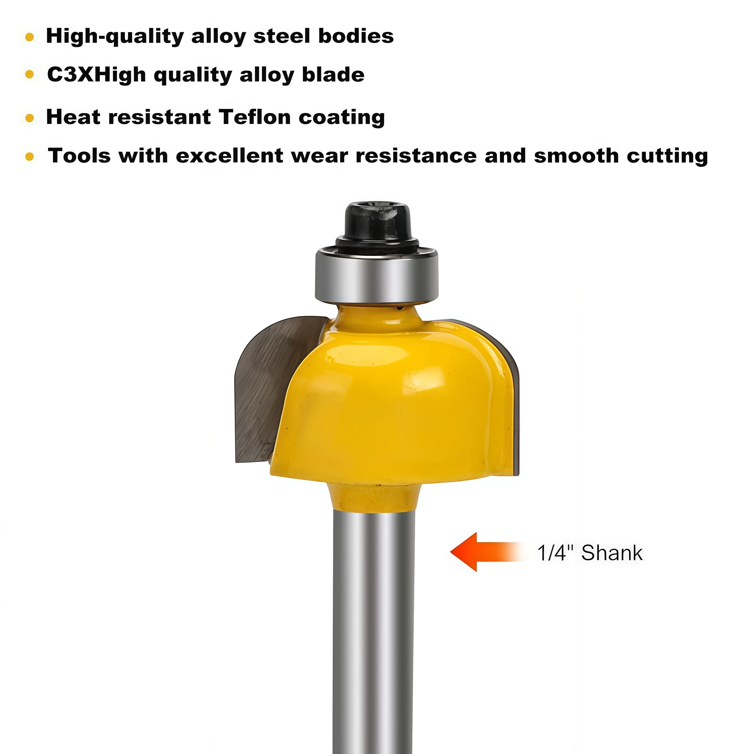 Router Bit Set 100 Pieces 1/4 Inch Shank Router Bits for Professional Woodworkers and Beginners with Aluminum Alloy Storage Box