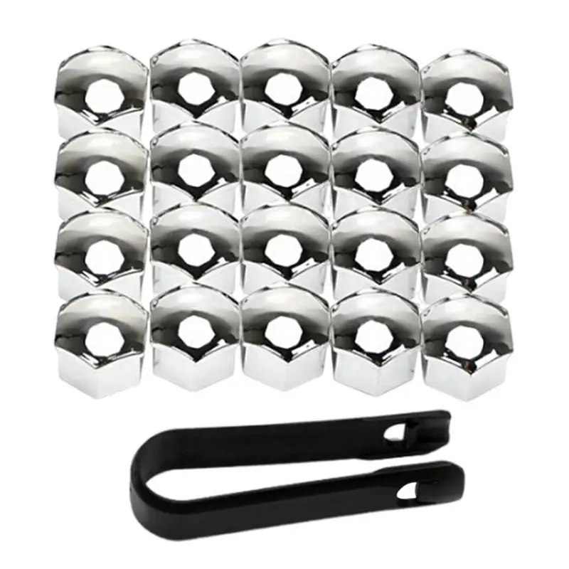 20Pcs Car Wheel Nut Caps Bolt Rims Special Socket Auto Hub Screw Cover Protection Car Styling Exterior Decoration 17/19/21mm
