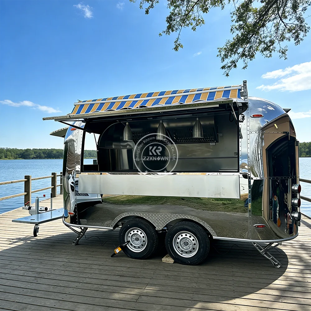 

Commercial Pizza Coffee Truck Street Catering Outdoor Event Night Market Mobile Kitchen Food Trailer Food Truck For Business