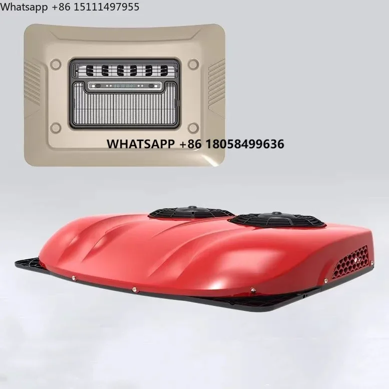 The Latest Ultra-thin Ceiling air Conditioner 12V Dual Fan Rooftoop Car air Conditioner 24V Truck air Conditioner