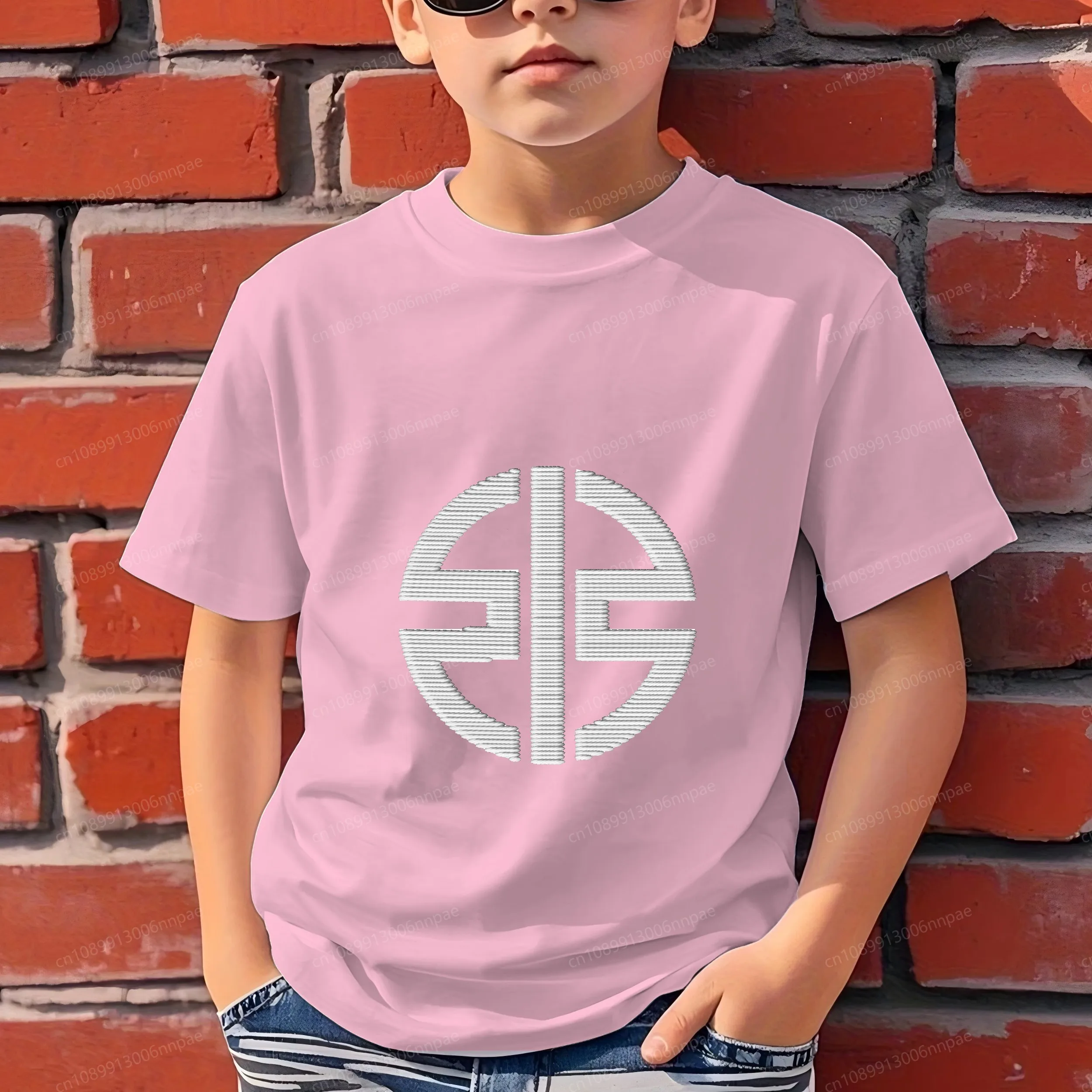 

Children's Clothing Boys Pure Cotton Embroidery Kawasaki 3D Printing T-shirt for a Boy High-quality Top O-neck Clothes T-shirts