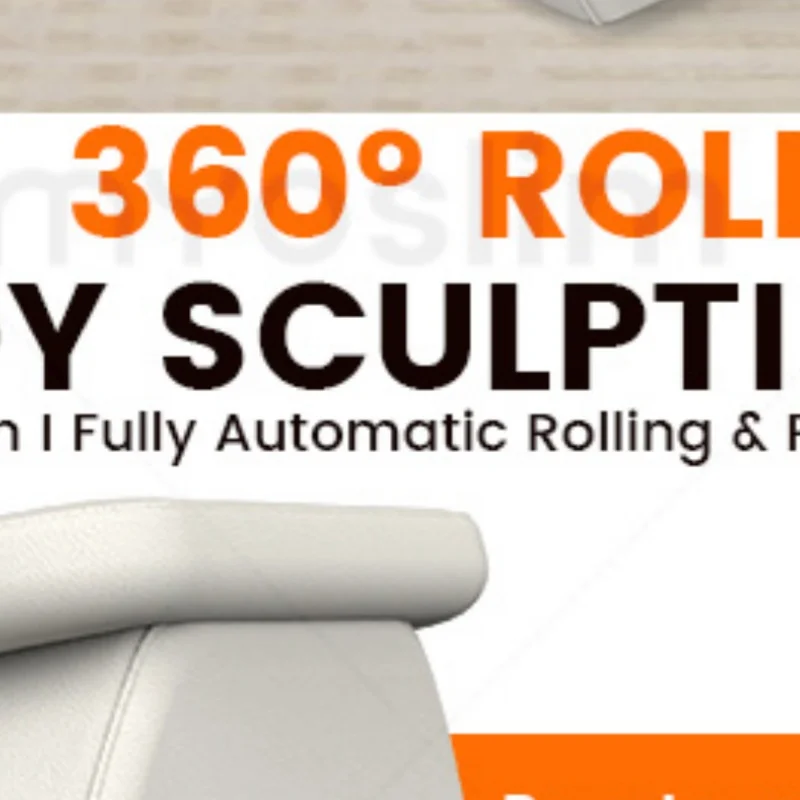 360° Rotation Body Contouring Roller Massager Red Light Skin Care Deep Tissue Massage Anti Cellulite Body Shaping Device