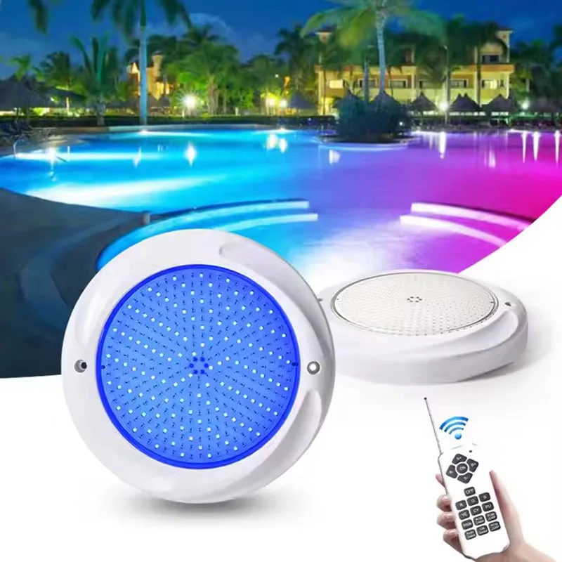 12V Rgb Color Changing 35W Waterproof Ip68 Led Pond Bulb Lamp Wall Mounted Remote Control Swimming Pool Light