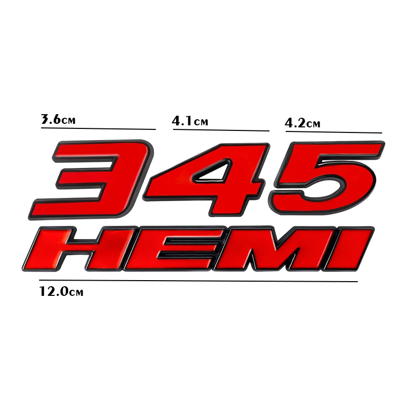 ملصقات معدنية ثلاثية الأبعاد لصندوق السيارة 345 392 شارة شعار HEMI لدودج تشالينجر رام شاحن عيار رحلة قافلة كرايسلر دارت