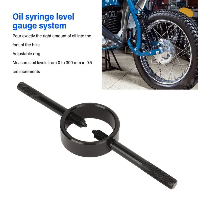 Leading-Edge-Motorcycle Fork Service Tool Kit, Fork Spring Compressor Tool And Front Fork Oil Level Tool Kit, Fork Maintenance T