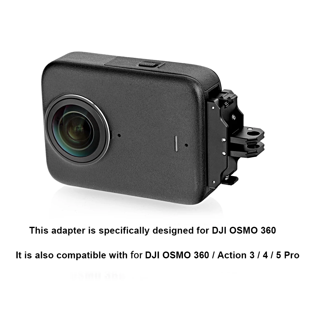 Para dji osmo 360 montagem de extensão de câmera, base de montagem de câmera magnética com furo de parafuso de 1/4 Polegada liberação rápida e dobrável