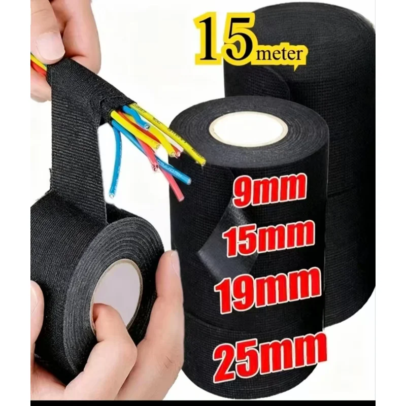 

Automotive Cloth Tape Electrical Insulating Fabric Tapes Heat Resistance Thermal Car Tape Waterproof Soundproof Wires Tape