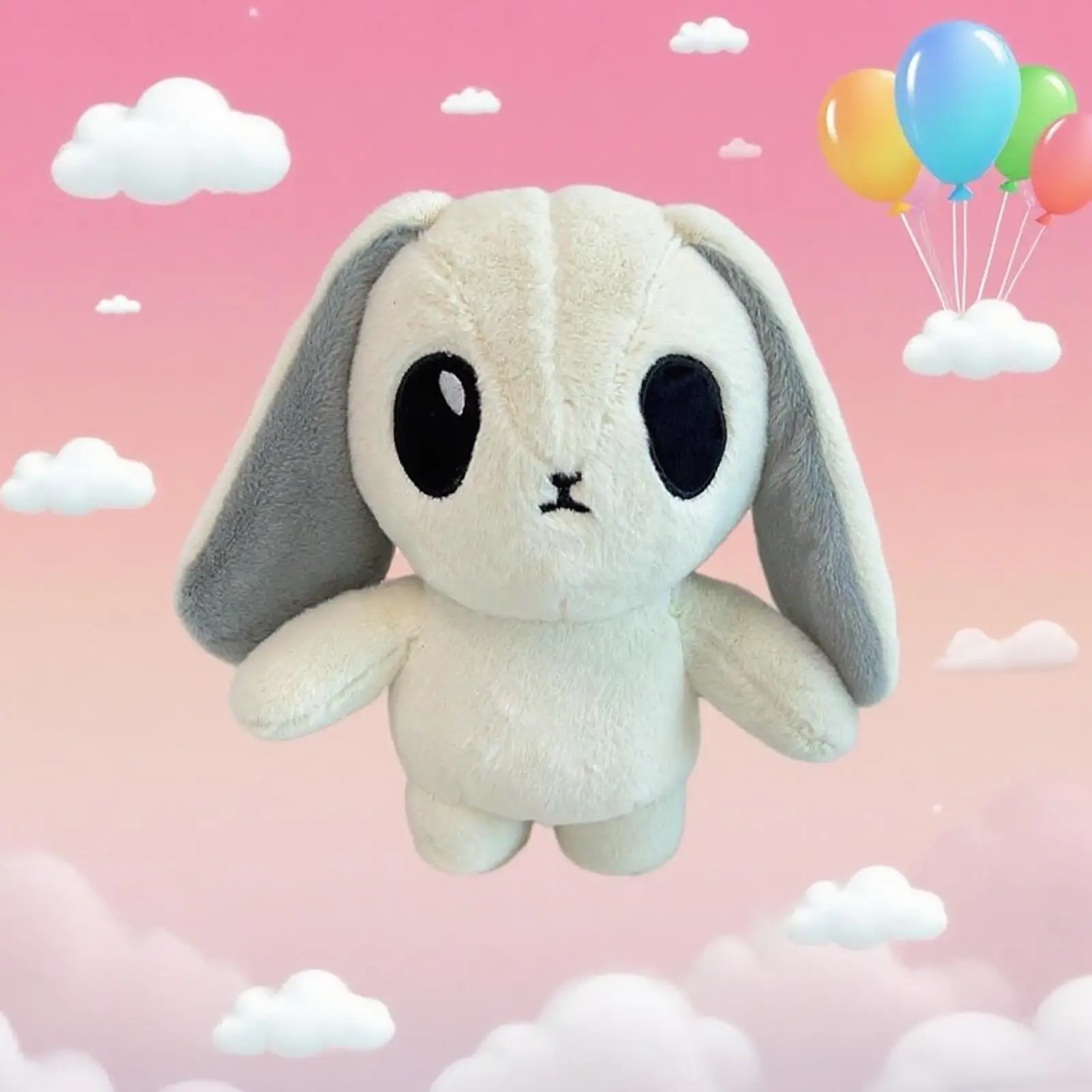 Bunny knuffeldier decoratieve kussens Goth konijn pluche Halloween gevuld voor kantoor reizen vakantie volwassenen kinderen meisjes