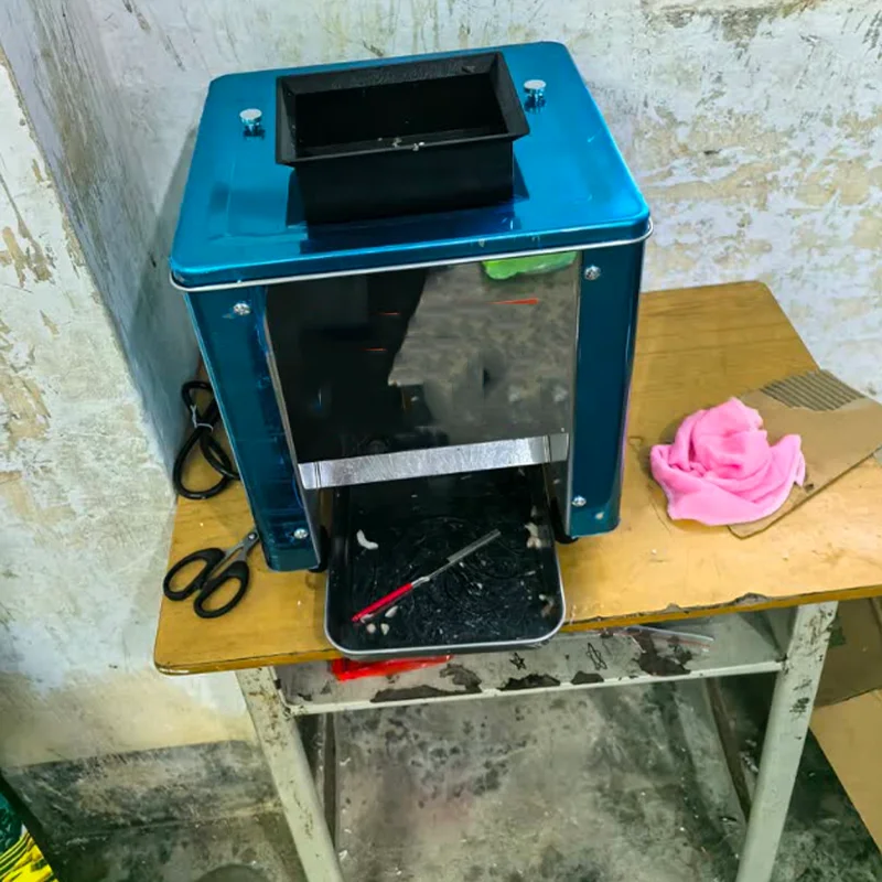 Commercial Automatic Chicken Fillet Breast Fresh Pork Beef Dual-port Electric Frozen Meat Automatic Slicer Cutter Machine