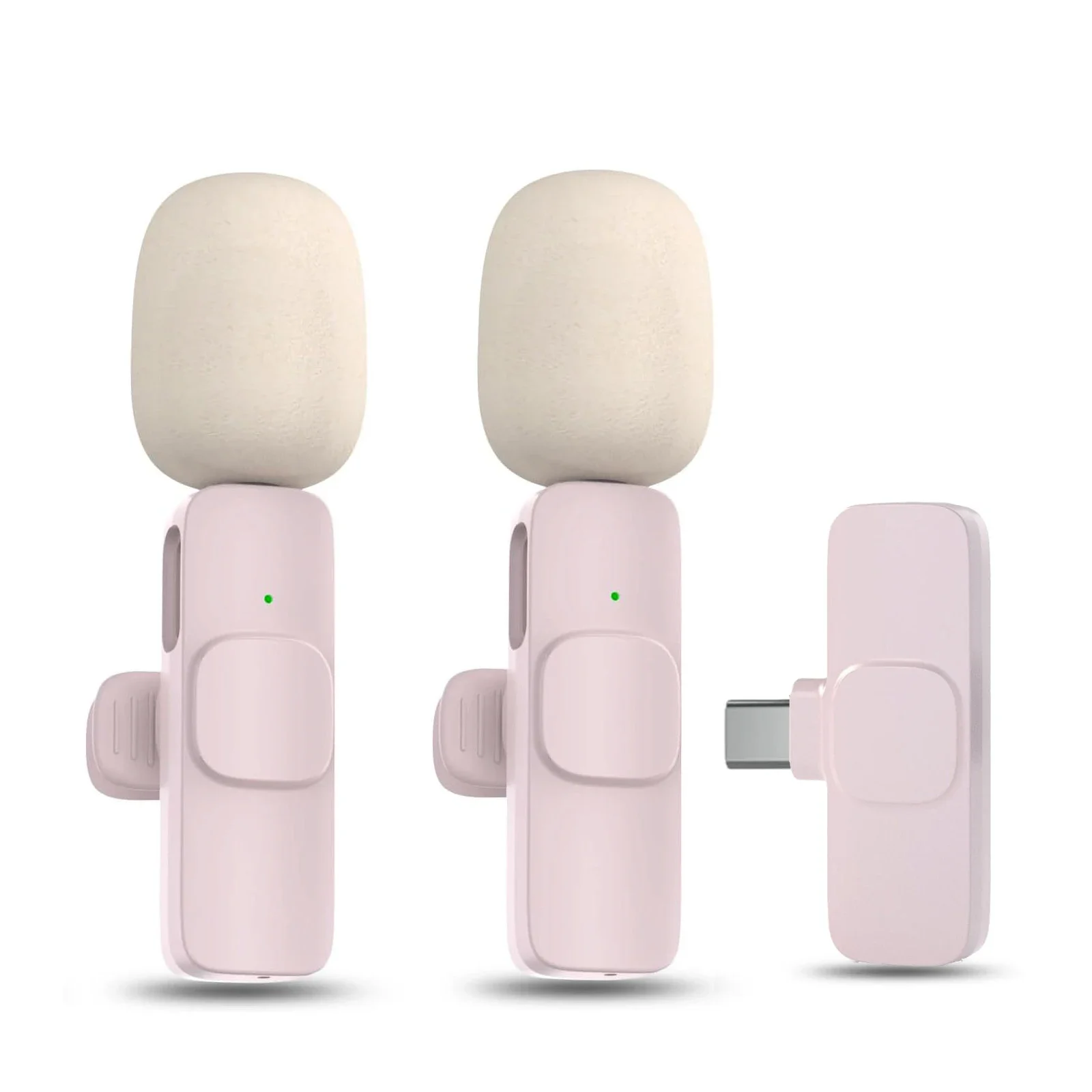 Беспроводной петличный компактный микрофон, ручной микрофон для записи короткого видео и прямой трансляции