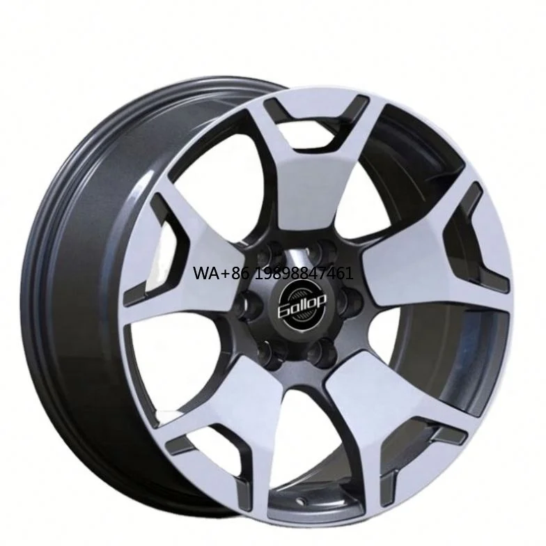 

Gallop 20-Inch 2025 New PCD6*139.7mm ET 20-25mm Aluminum Alloy Multi-Spoke Gloss Black Passenger Car Wheels Rims CB 106.1-110.5