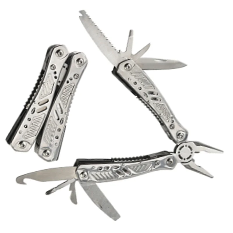 A38Q-1PCS Stainless Steel Multi-Function Folding Tool - Outdoor Camping Travel Car Multi-Use Kit For Adventure
