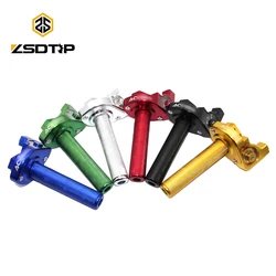 ZSDTRP Universal 22mm Motorcycle CNC Aluminum Acerbs Handle Throttle Grip Quick Twister With Throttle Cable for 50 110 125 250cc