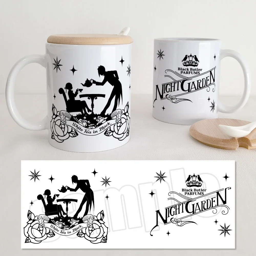 Japanese Style Anime Black Butler Creative Personality Peripheral Ceramic Mug Water Cup Coffee Cup Holiday Surprise Gift Mug