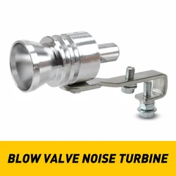 Universal Car Fake Turbo Sound Exhaust Whistle off Blow Valve Simulator Whistler EOV Car Silver Aluminum Blow Off Valve Noise