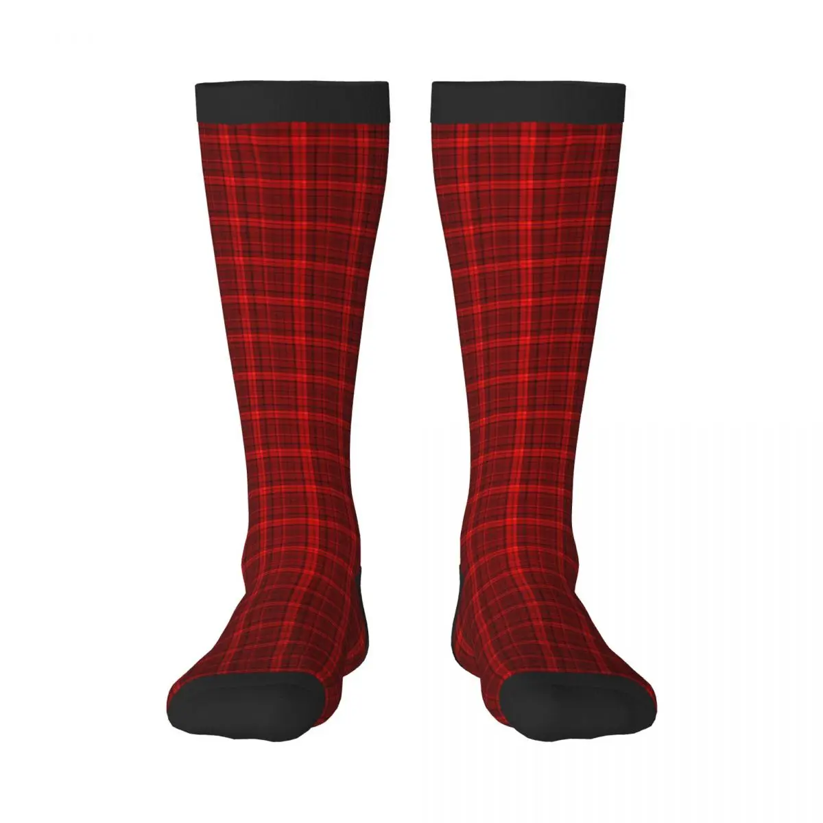 

1 Pack Checkered Plaid Tartan Pattern Over-knee Long Socks Middle High School Socks