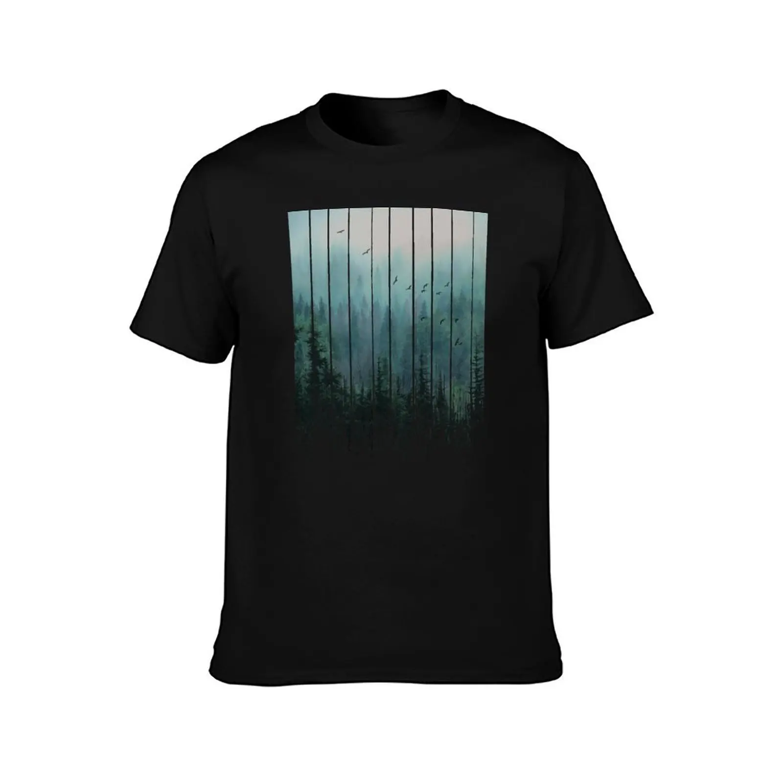 Magical Dripping Misty Forest T-Shirt Moisture Wicking Quick Dry Tee