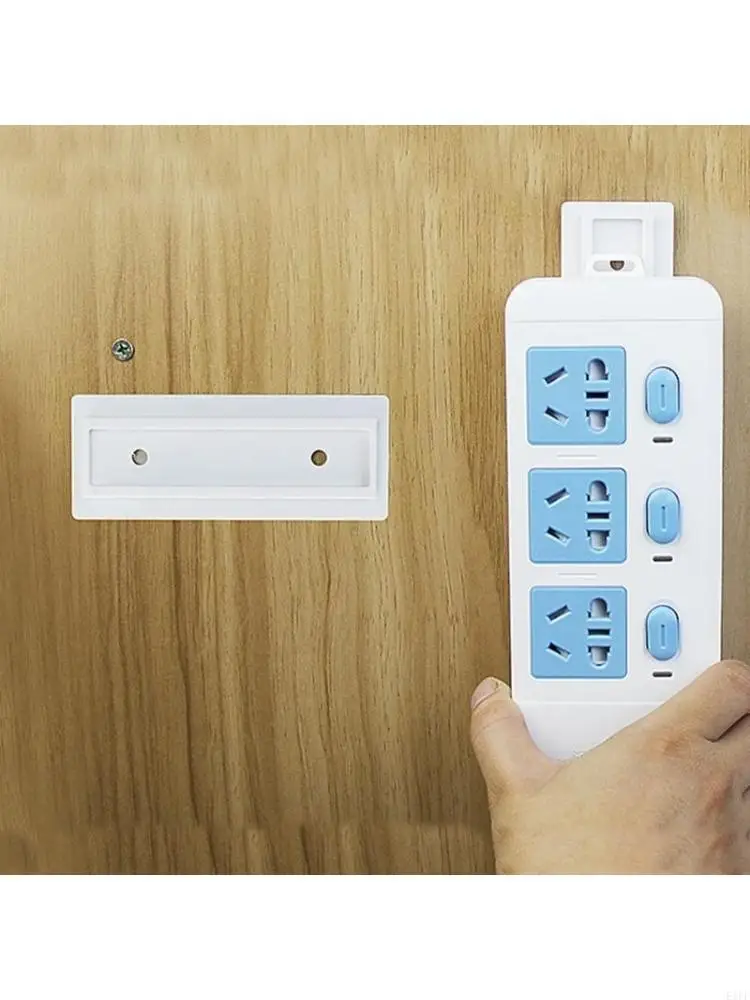 E1PF多目的ウォールマウント接着パワーストリップホルダーケーブルオーガナイザー用ルーターとエレクトロニクスシンプルなスティック