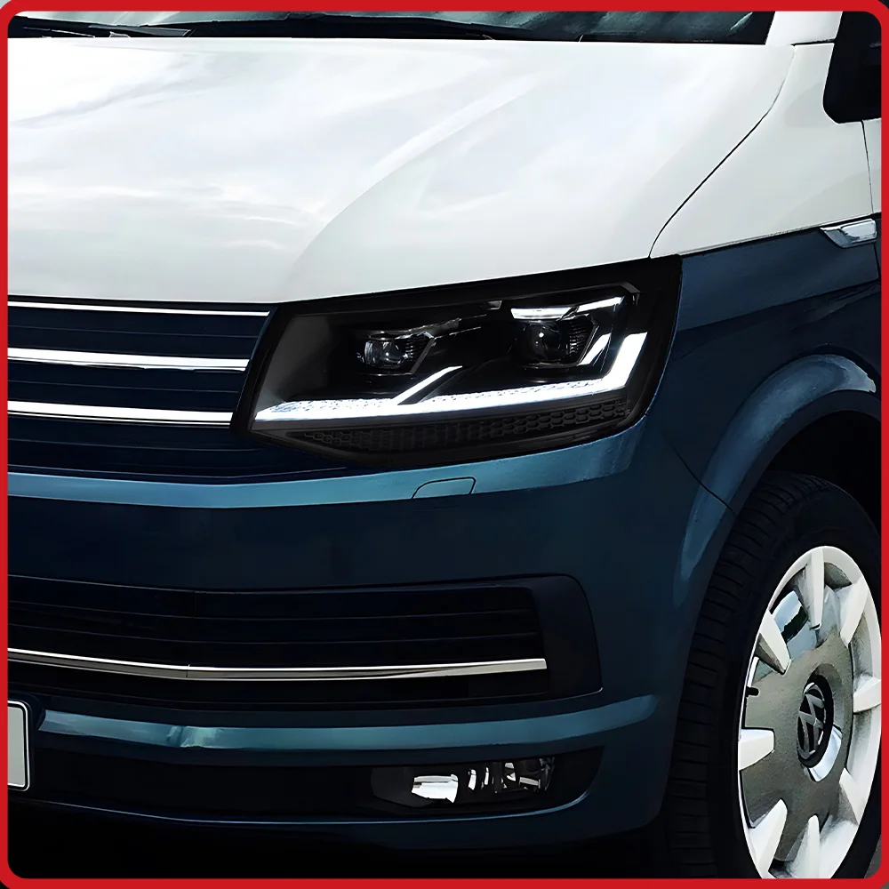 

Передние фары для VW Multivan T6 2016-2020, комплект фар с LED-эффектом запуска и динамическим указателем поворота, установка Plug and Play