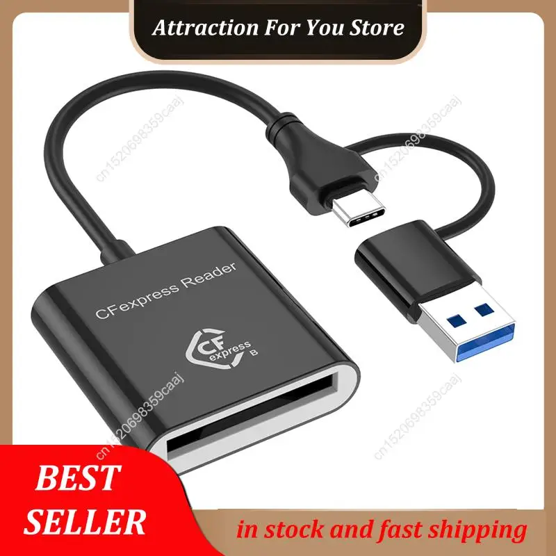 حار بيع 10Gbps Cfexpress نوع B قارئ بطاقات الكاتب USB3.2 Gen2 USB-C قارئ بطاقات Cfe لنظام أندرويد Win XP/Vista/7/8/8.1/10/11 #1