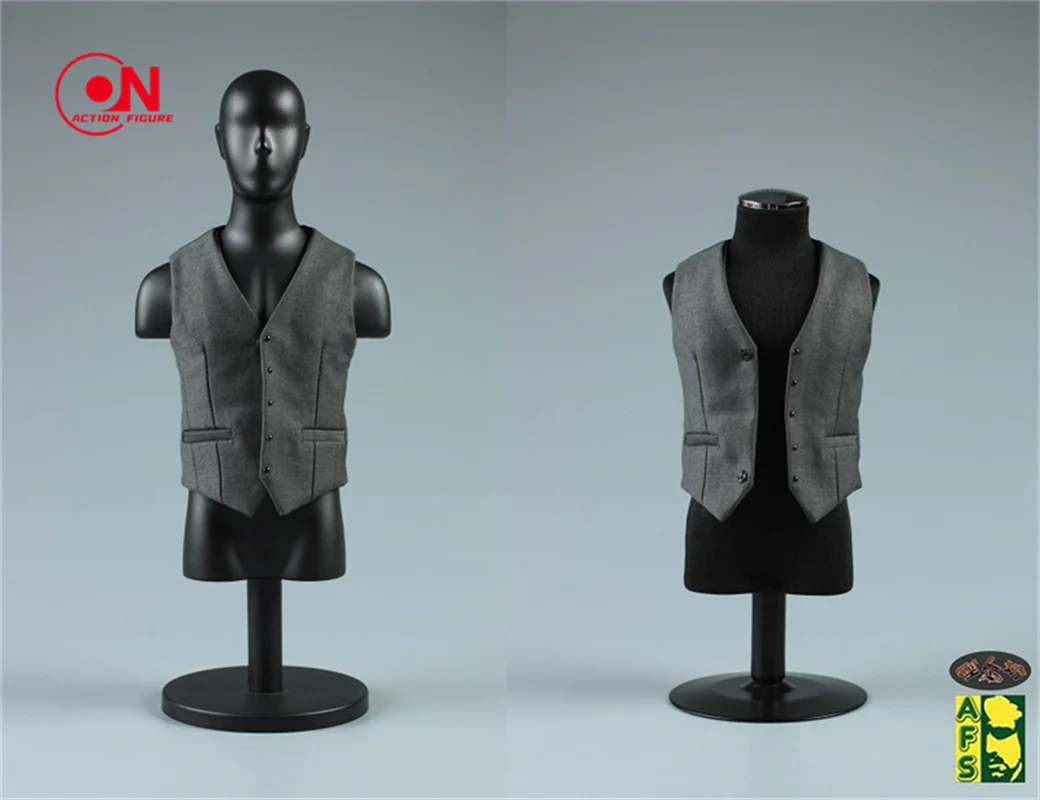 AFS 1/6 Schaal Zwart Streep Pak Vest Kleding Accessoires Model Fit 12-inch Soldaat Action Figure Body