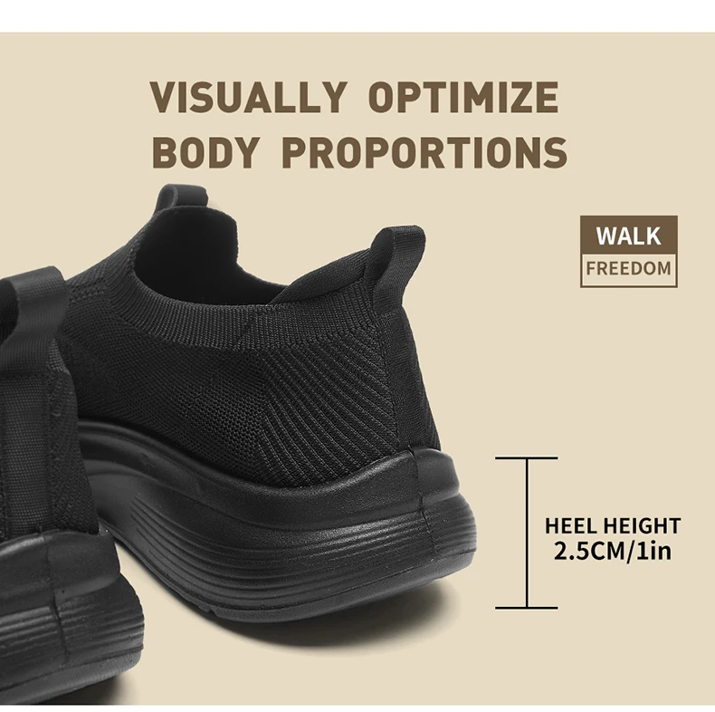 Desai Herren Hands-Free Slip-On Mesh Walkingschuhe, Atmungsaktive Leichte Bequeme Freizeitsneaker, Vielseitige Schuhe für Herbstmode – Detail 4