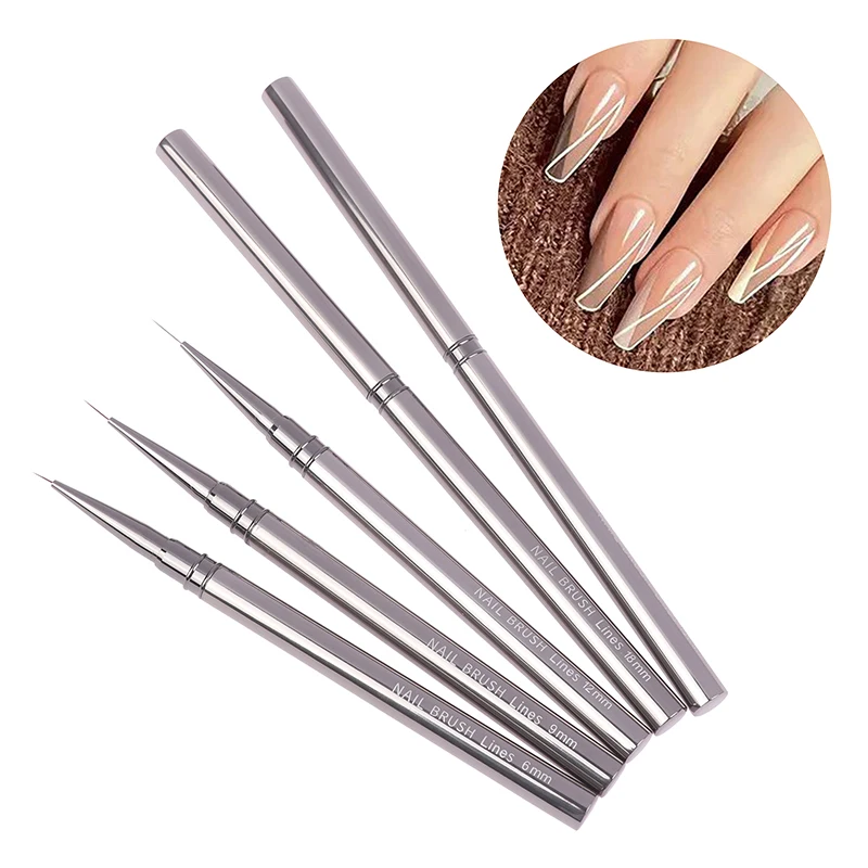 1Pcs Nail Art Brushes Multiple Types Ultra-fine And Ultra Long Wire Drawing Painting DIY French Nail Liner Pens Manicure Tool