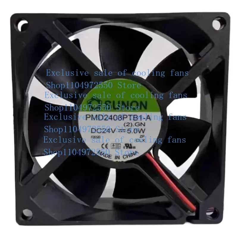 S Новый охлаждающий вентилятор для SUNON PMD2408PTB1-A 8025 24 В 5,0 Вт 2-проводной охлаждающий вентилятор с большим объемом воздуха 80*80*25 мм