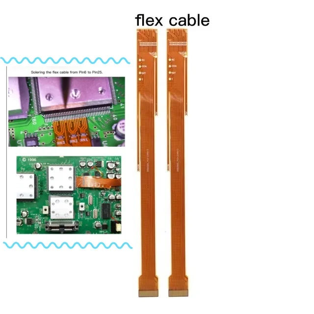 N64 디지털-디지털 HDMI PCB 모드 키트용 새 리본 플렉스 케이블 납땜 리본