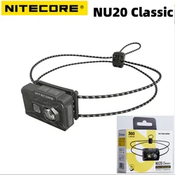 NITECORE NU20 Classic Headlamp 360Lumens NiteLab UHE LED Rechargeable Waterproof Lightweight Headlight Bulit-in 500mAh Battery