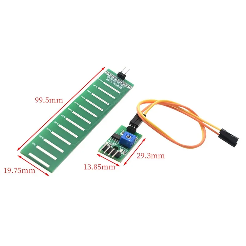 YW01 Liquid Level Sensor Module 0-90mm Water Depth Detection Analog Output 0-1V ADC Compatible 5V DC Water Level Monitoring Tool