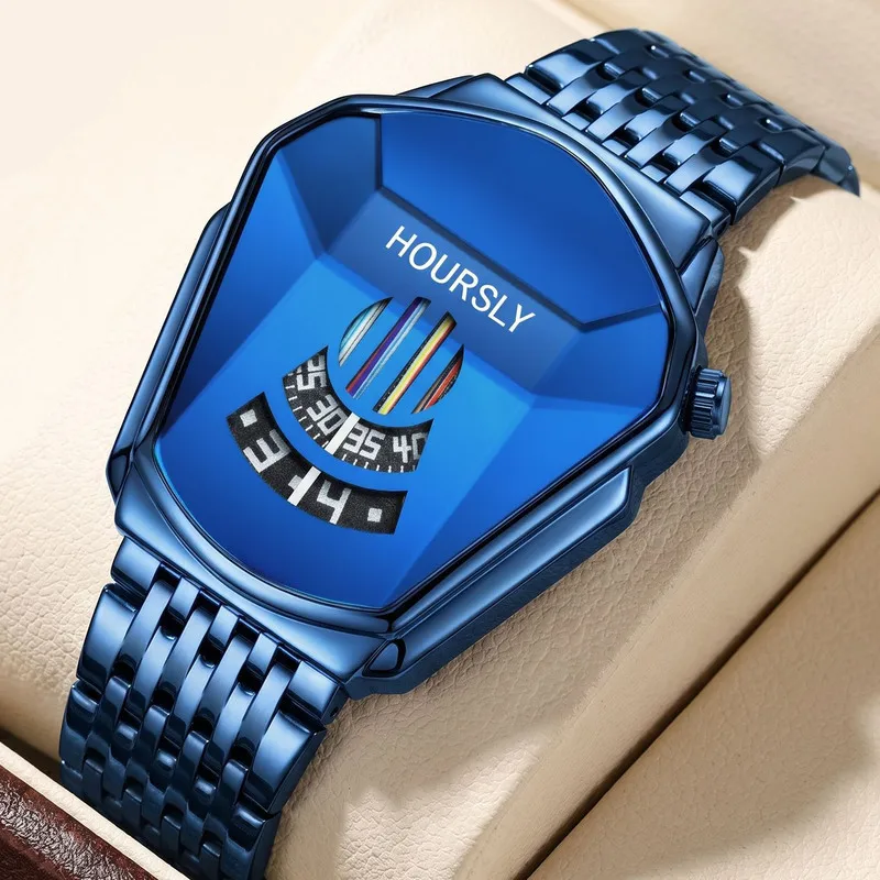 Men's Quartz Wristwatch Snake Head Pattern Fashion Luxury Male Business Watches Daily Wear Casual Timekeeping Wrist Watch
